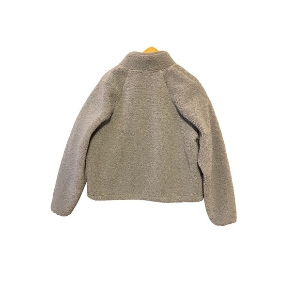 Joylab Women’s SZ Large Grey Sherpa 1/2 Zip Pullover Athletic Sweatshirt Jacket - Picture 11 of 11